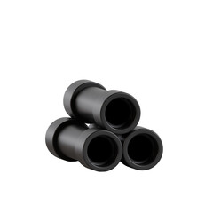 3D Render of a Pile of Pipes Perfect for Industrial Design, Construction, and Infrastructure Concepts