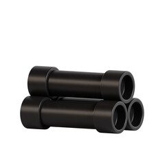 3D Render of a Pile of Pipes Perfect for Industrial Design, Construction, and Infrastructure Concepts