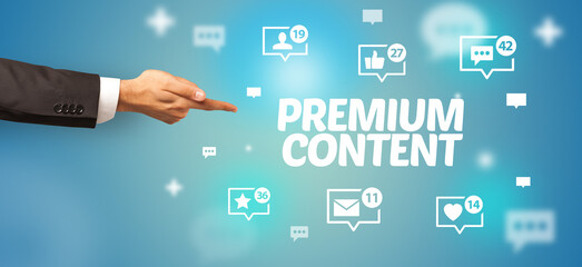 Close-Up Of Cropped Hand Pointing