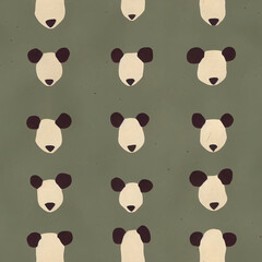 seamless pattern with panda - Floya FYN006