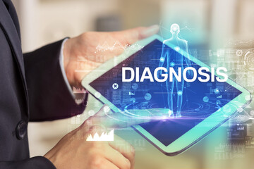 Electronic medical record, tech concept