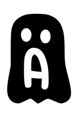 Spooky Cute Halloween Ghost A