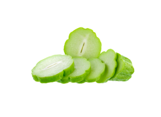 sweet gourd slices isolated  on  transparent png