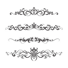 set of elements for design