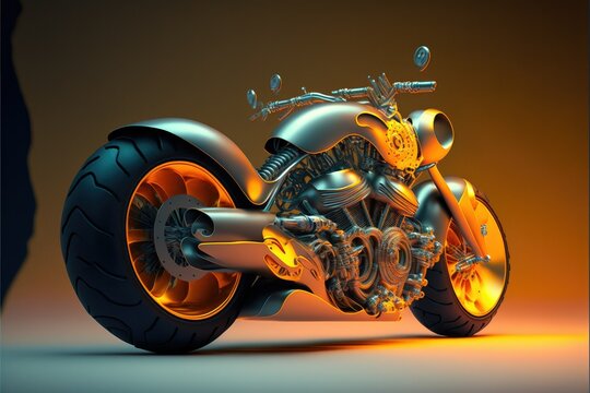 Auto bike, ai art