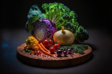 Zdrowe warzywa - obrazy, fototapety, plakaty