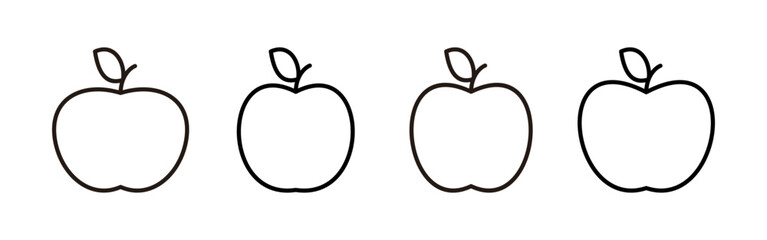 Apple icon vector for web and mobile app. Apple sign and symbols for web design.