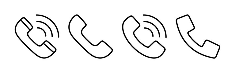 Call icon vector for web and mobile app. telephone sign and symbol. phone icon. contact us