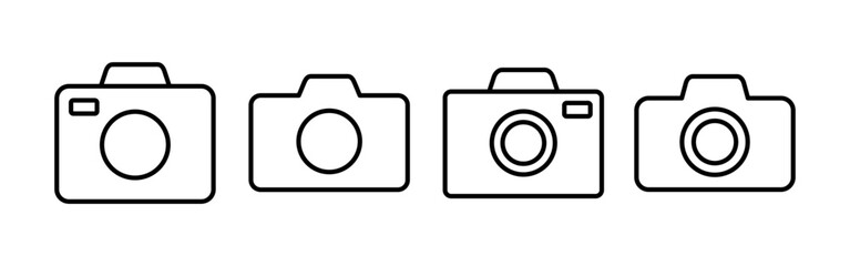 Camera icon vector for web and mobile app. photo camera sign and symbol. photography icon.