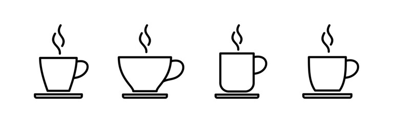 coffee cup icon vector for web and mobile app. cup a coffee sign and symbol
