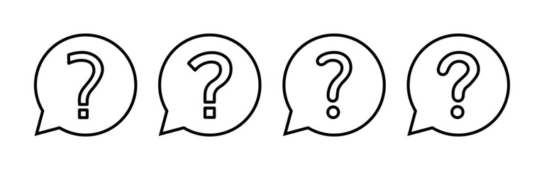 Question icon vector for web and mobile app. question mark sign and symbol