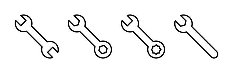 Wrench icon vector for web and mobile app. repair icon. tools sign and symbol