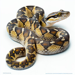 Obraz premium Coastal Carpet Python full body image with white background ultra realistic