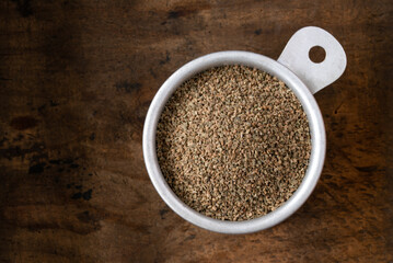 Celery Seeds in a Measuring Cup