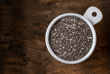 Chia Seeds in a Measuring Cup