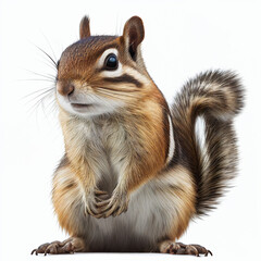 Obraz premium Chipmunk full body image with white background ultra realistic