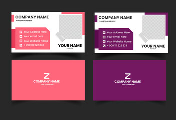 Vector modern creative and clean business card template
