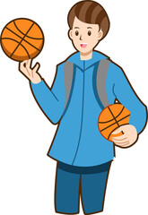 Basketball png graphic clipart design