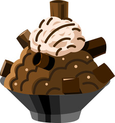 bingsu png graphic clipart design