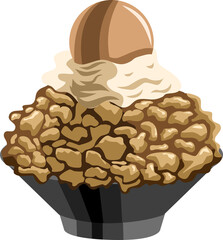 bingsu png graphic clipart design