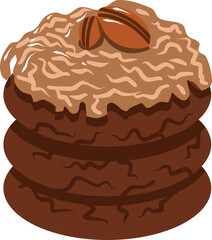 cookie png graphic clipart design