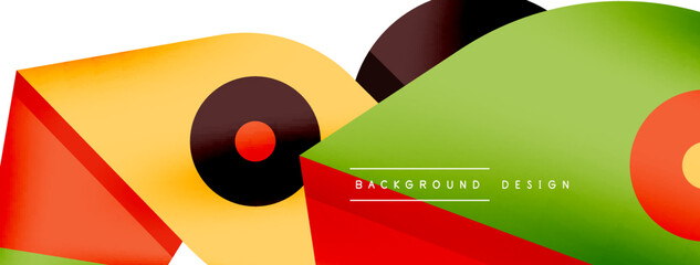 Minimal geometric wallpaper. Creative abstract background. Simple forms lines and circle composition vector illustration for wallpaper banner background or landing page