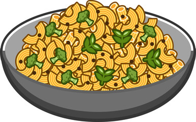 Macaroni png graphic clipart design