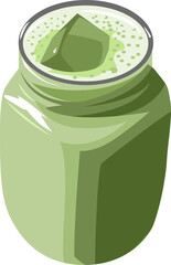 Matcha Green Tea png graphic clipart design