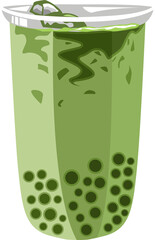Matcha Green Tea png graphic clipart design