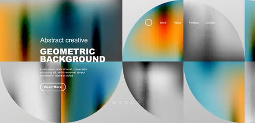 Abstract circles and lines geometric minimal trendy background. Business or technology design for wallpaper, banner, background, landing page, wall art, invitation, prints