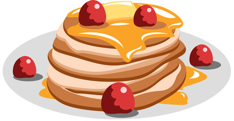 Pancake png graphic clipart design