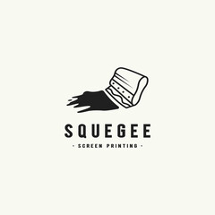 squeegee vintage logo design inspiration