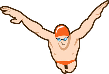 swimming png graphic clipart design