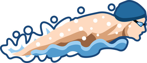 swimming png graphic clipart design