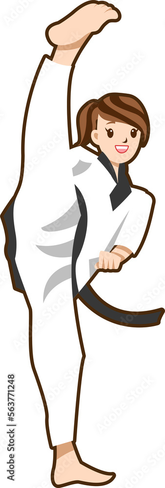 Wall mural Taekwondo png graphic clipart design