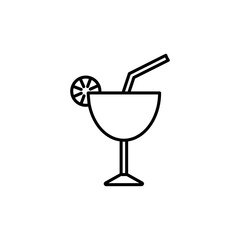 juice icon. outline icon