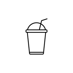 cup icon, outline icon