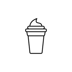 ice cream icon. outline icon