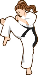 Obraz na płótnie Canvas Taekwondo png graphic clipart design