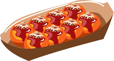 Takoyaki png graphic clipart design