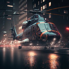Fototapeta premium Police Helicopter