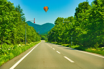 道東地方の美しいハイウエイ