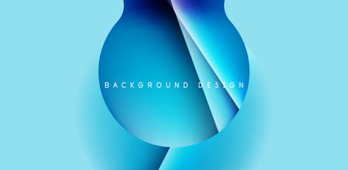 Colorful circle abstract background. Template for wallpaper, banner, presentation, background