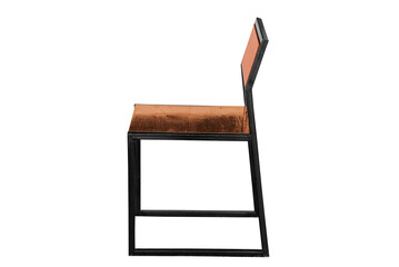 Wooden steel legs simplistic chair