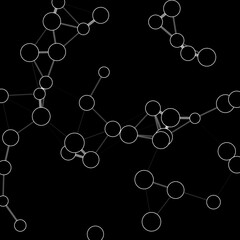 plexus linked connection dots molecule motion 