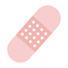 Soft pink simple medical vector icon
