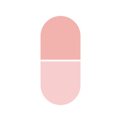 Soft pink simple medical vector icon