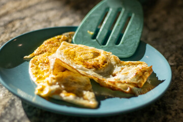 cooked eggs on a plate