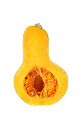  Orange pumpkin on white background