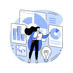 Competitive intelligence abstract concept vector illustration.